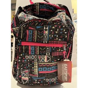 NOS Eastport 90’s neon backpack Extra Room many pockets heavy vinyl